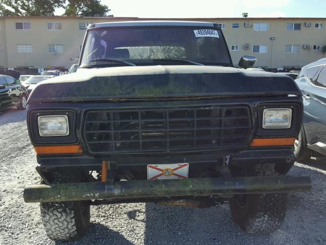 U15HLEC3418 - 1979 FORD BRONCO BLACK photo 9