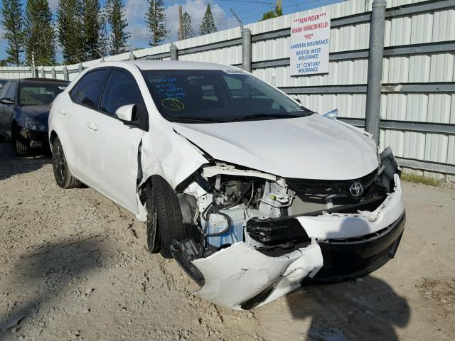 2T1BURHE0EC169692 - 2014 TOYOTA COROLLA L WHITE photo 1