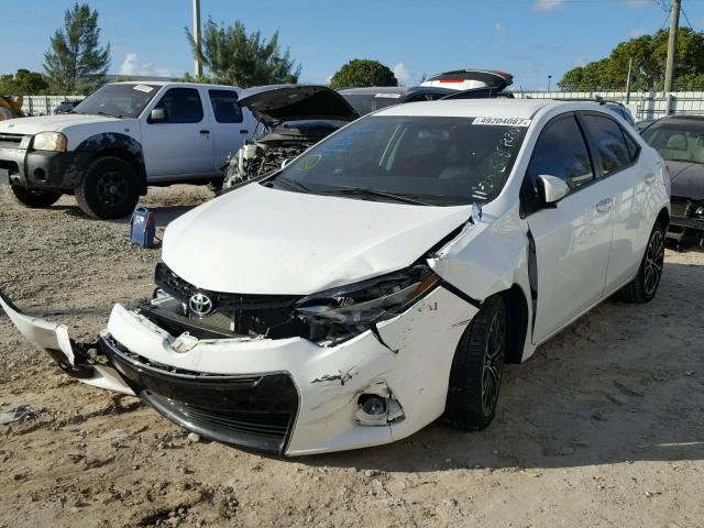 2T1BURHE0EC169692 - 2014 TOYOTA COROLLA L WHITE photo 2