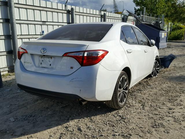 2T1BURHE0EC169692 - 2014 TOYOTA COROLLA L WHITE photo 4