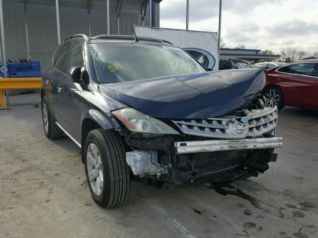 JN8AZ08T37W521265 - 2007 NISSAN MURANO SL BLUE photo 1