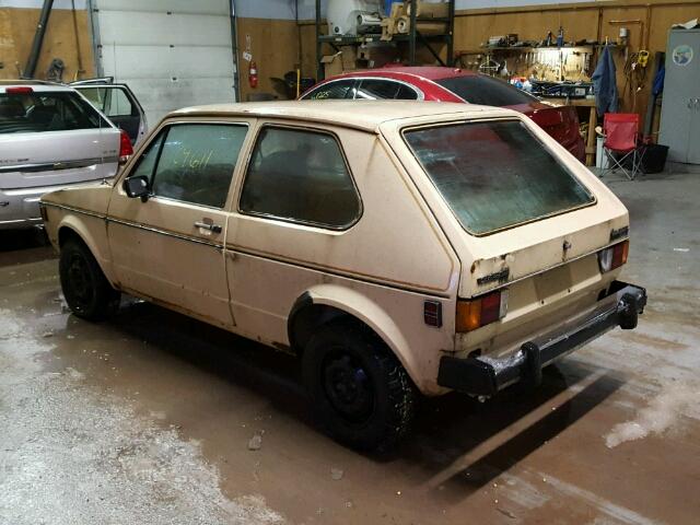 17A0975183 - 1980 VOLKSWAGEN RABBIT DEL TAN photo 3