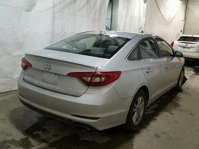 5NPE24AF4GH406449 - 2016 HYUNDAI SONATA SE SILVER photo 4