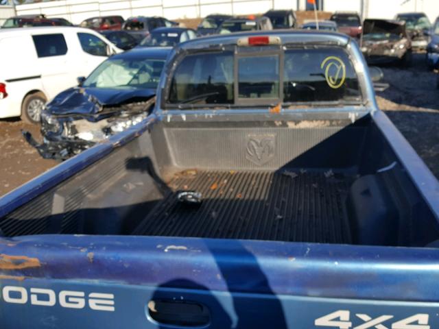 1B7GG22X91S348479 - 2001 DODGE DAKOTA BLUE photo 9