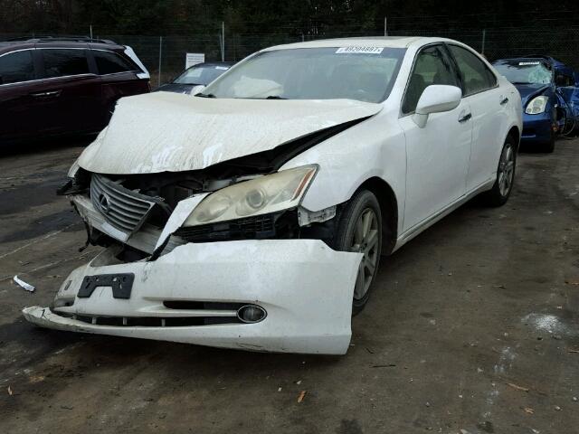 JTHBJ46G682220615 - 2008 LEXUS ES 350 WHITE photo 2