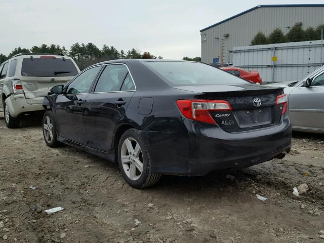 4T1BF1FK0CU116765 - 2012 TOYOTA CAMRY BASE BLACK photo 3