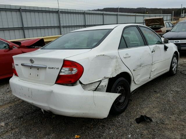 4T1BE32K03U247487 - 2003 TOYOTA CAMRY LE WHITE photo 4