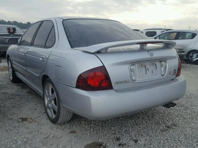 3N1AB51D86L598933 - 2006 NISSAN SENTRA SE- SILVER photo 3