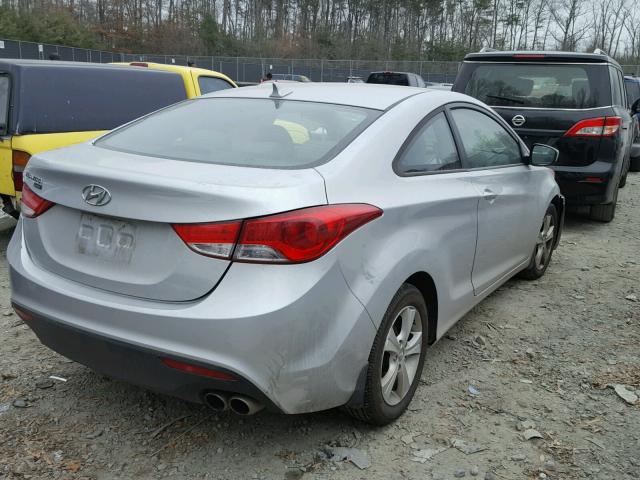 KMHDH6AE7DU015483 - 2013 HYUNDAI ELANTRA CO SILVER photo 4