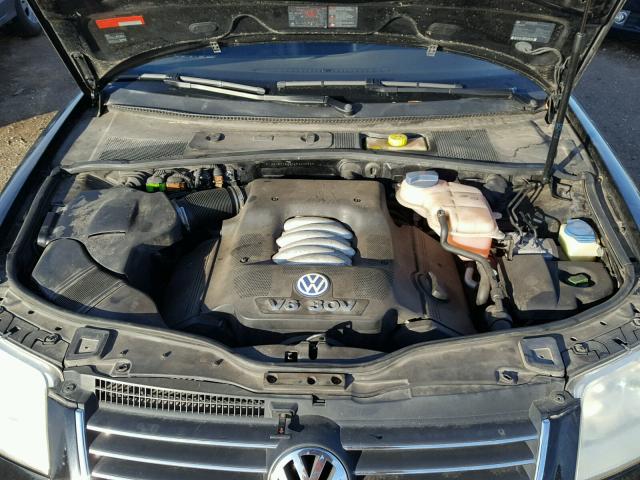 WVWRH63B52P433680 - 2002 VOLKSWAGEN PASSAT GLX BLACK photo 7