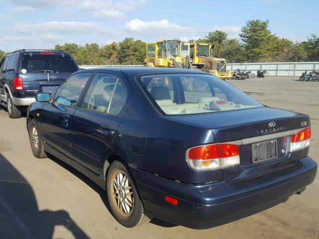 JNKCP11A6YT312399 - 2000 INFINITI G20 BLUE photo 3