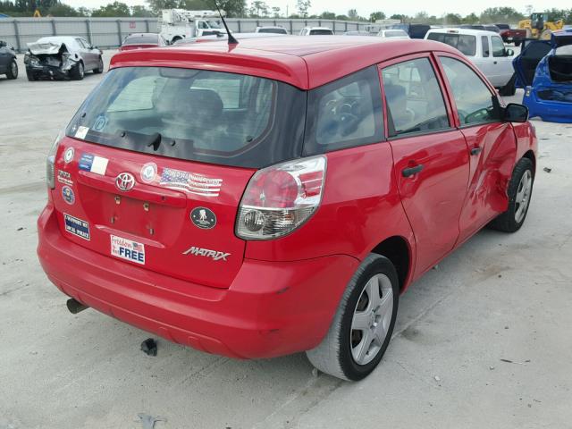 2T1KR32E98C694438 - 2008 TOYOTA COROLLA MA RED photo 4