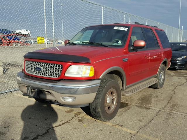 1FMFU18L21LA63700 - 2001 FORD EXPEDITION MAROON photo 2