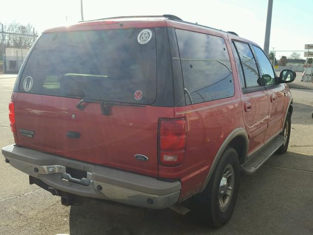 1FMFU18L21LA63700 - 2001 FORD EXPEDITION MAROON photo 4