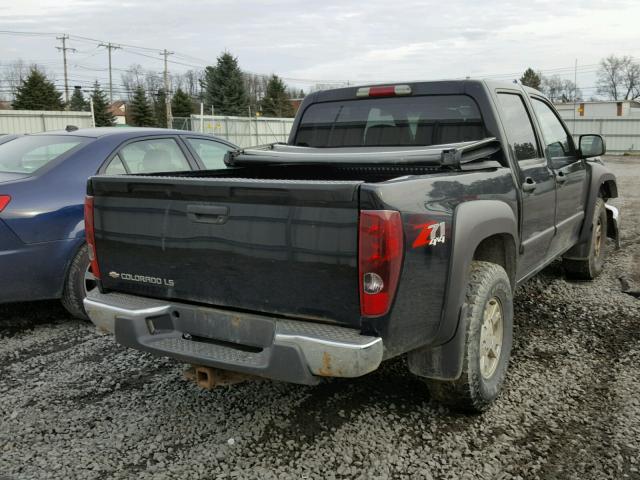 1GCDT136X48167343 - 2004 CHEVROLET COLORADO BLACK photo 4