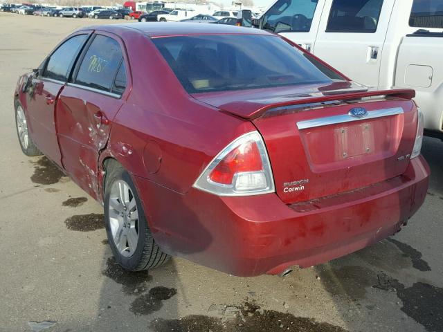 3FAHP08186R159178 - 2006 FORD FUSION SEL RED photo 3