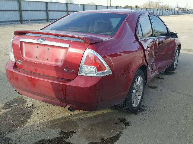 3FAHP08186R159178 - 2006 FORD FUSION SEL RED photo 4