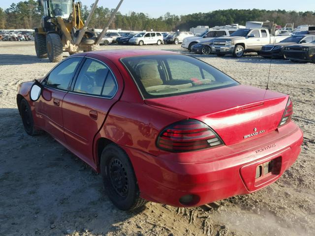 1G2NF52F13C120304 - 2003 PONTIAC GRAND AM S RED photo 3