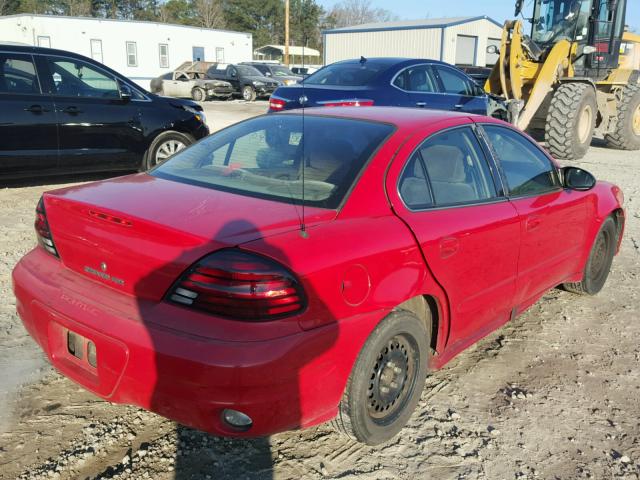 1G2NF52F13C120304 - 2003 PONTIAC GRAND AM S RED photo 4