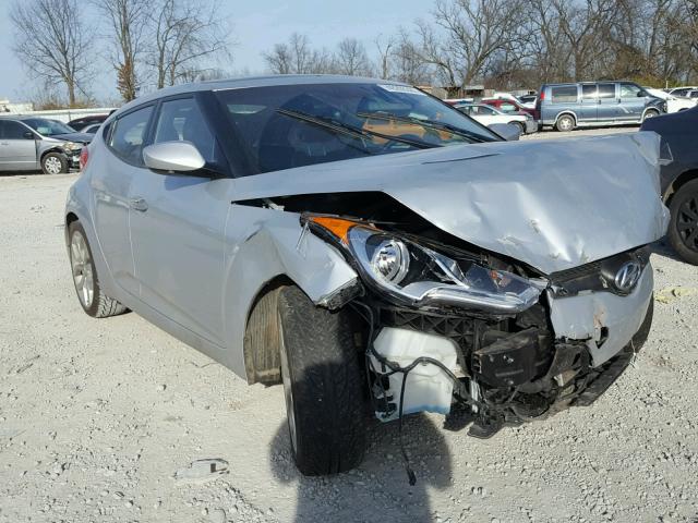 KMHTC6AD5DU128186 - 2013 HYUNDAI VELOSTER B SILVER photo 1