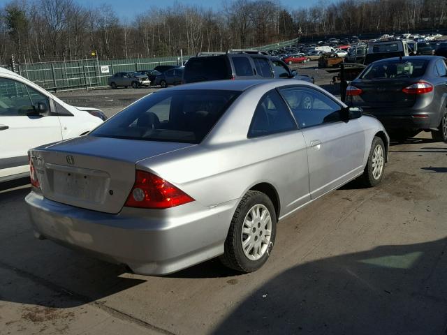 1HGEM22555L064430 - 2005 HONDA CIVIC LX SILVER photo 4