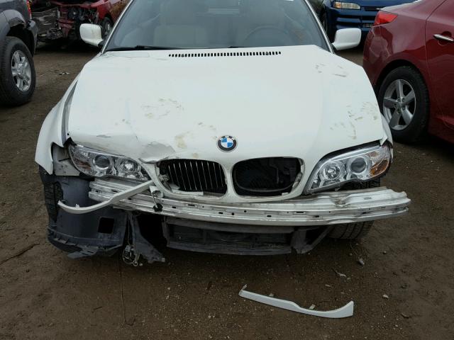 WBABW33415PL38168 - 2005 BMW 325 CI WHITE photo 9