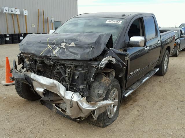 1N6BA0ED9EN510422 - 2014 NISSAN TITAN S BLACK photo 2