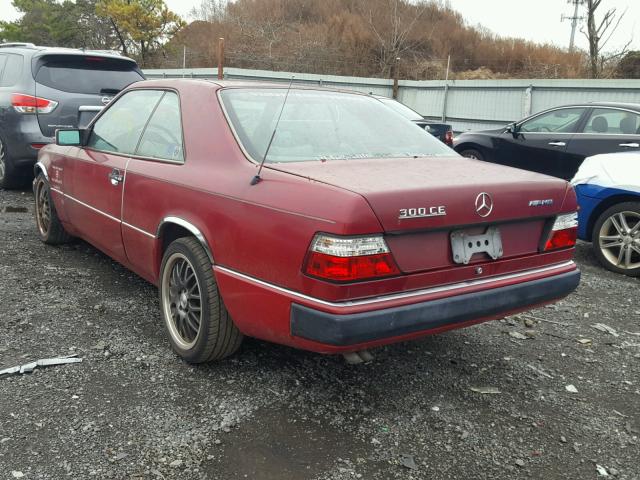 WDBEA51D4LB213672 - 1990 MERCEDES-BENZ 300 CE RED photo 3