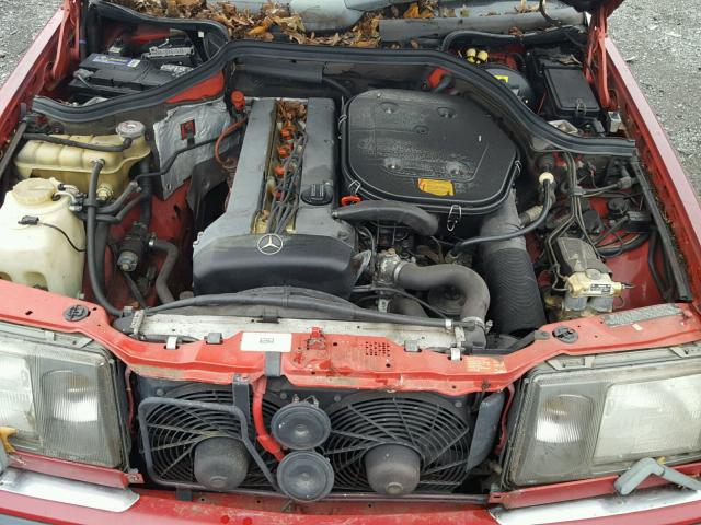 WDBEA51D4LB213672 - 1990 MERCEDES-BENZ 300 CE RED photo 7