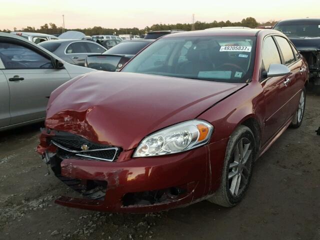 2G1WC5E39E1114889 - 2014 CHEVROLET IMPALA LIM RED photo 2