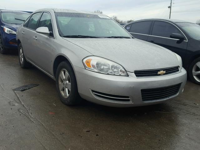 2G1WT55K689148396 - 2008 CHEVROLET IMPALA LT SILVER photo 1