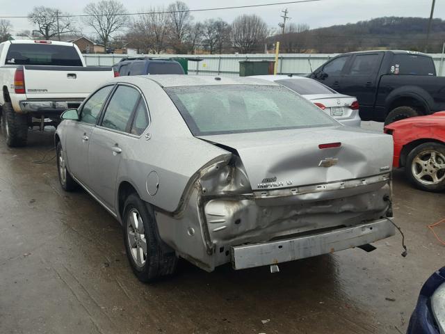 2G1WT55K689148396 - 2008 CHEVROLET IMPALA LT SILVER photo 3