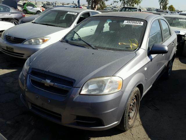 KL1TD56638B039649 - 2008 CHEVROLET AVEO BASE Сұр фото 2