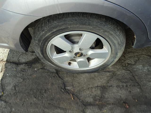 KL1TD56638B039649 - 2008 CHEVROLET AVEO BASE Сұр фото 9
