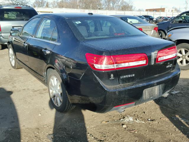 3LNHL2GC4CR803920 - 2012 LINCOLN MKZ Սև լուսանկար 3