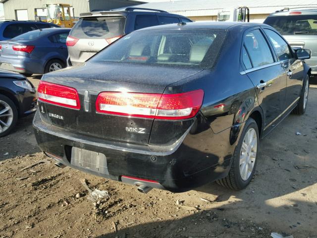 3LNHL2GC4CR803920 - 2012 LINCOLN MKZ Սև լուսանկար 4