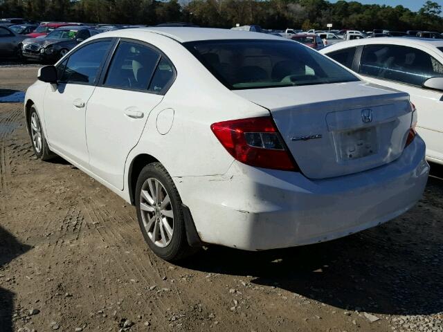 2HGFB2F97CH588504 - 2012 HONDA CIVIC EXL WHITE photo 3