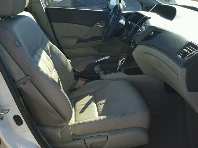2HGFB2F97CH588504 - 2012 HONDA CIVIC EXL WHITE photo 5