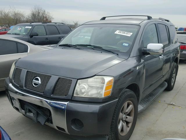 5N1AA08A34N735879 - 2004 NISSAN ARMADA SE GRAY photo 2