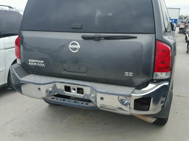 5N1AA08A34N735879 - 2004 NISSAN ARMADA SE GRAY photo 9