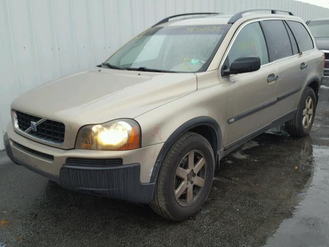 YV1CY59H041127451 - 2004 VOLVO XC90 GOLD photo 2