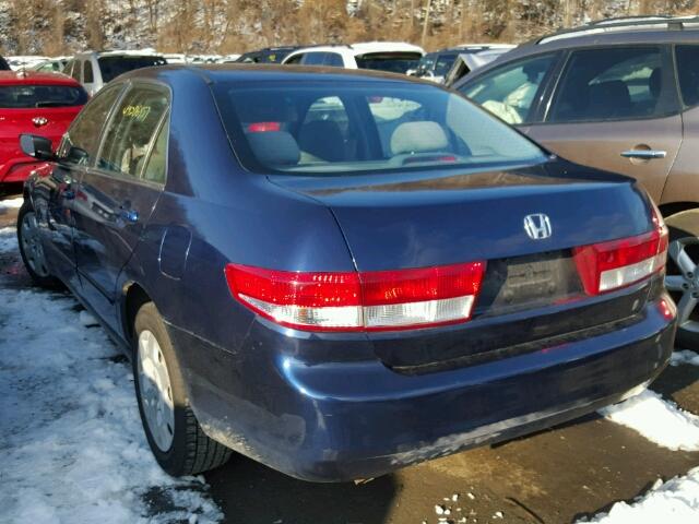 1HGCM66334A049040 - 2004 HONDA ACCORD LX BLUE photo 3