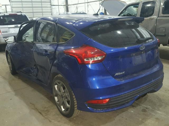 1FADP3L99FL349485 - 2015 FORD FOCUS ST BLUE photo 3