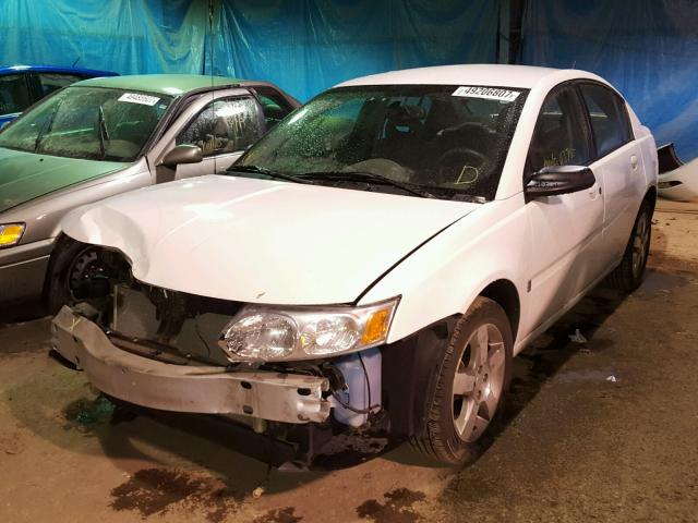 1G8AL55F77Z173083 - 2007 SATURN ION LEVEL WHITE photo 2