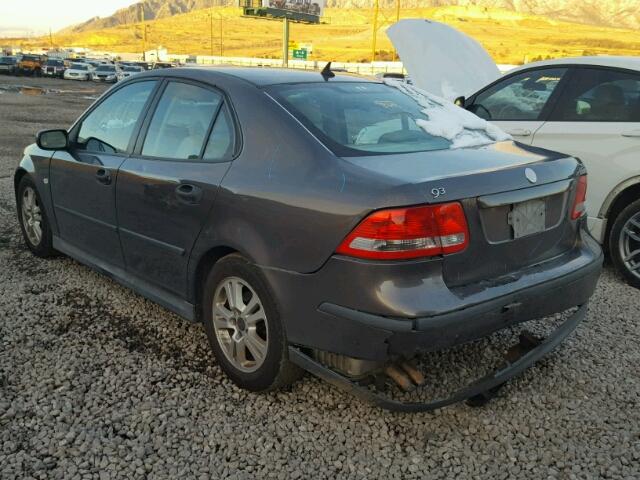 YS3FB49S051055445 - 2005 SAAB 9-3 LINEAR GRAY photo 3