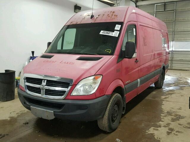 WD0PE845985230548 - 2008 DODGE SPRINTER 2 RED photo 2