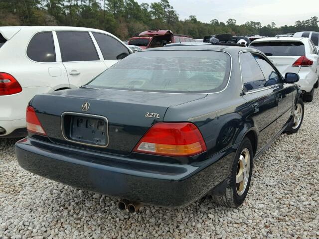 JH4UA365XTC007199 - 1996 ACURA 3.2TL GREEN photo 4