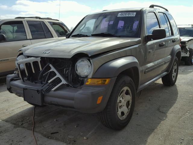 1J4GK48K47W553354 - 2007 JEEP LIBERTY SP GOLD photo 2