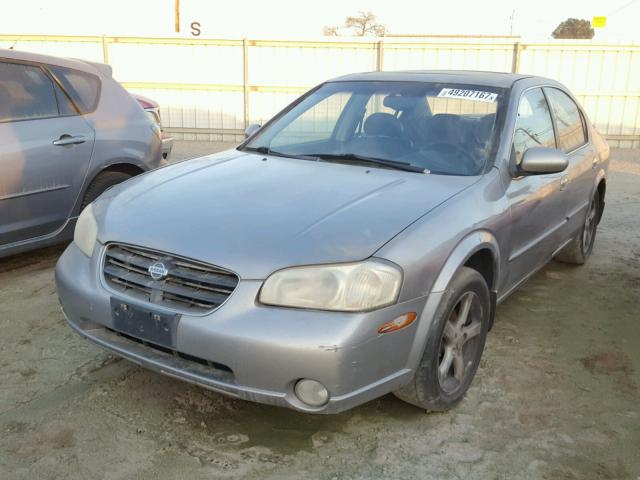 JN1CA31A21T314481 - 2001 NISSAN MAXIMA GXE GRAY photo 2