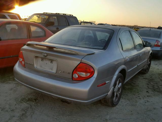 JN1CA31A21T314481 - 2001 NISSAN MAXIMA GXE GRAY photo 4